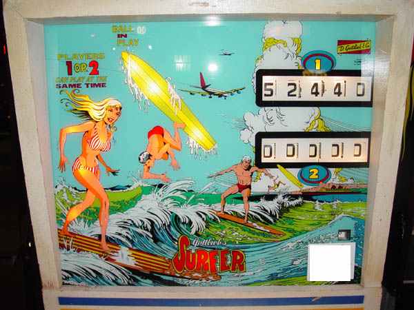gottlieb surfer pinball machine